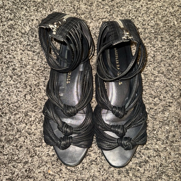 Loeffler Randall Black Strappy Sandals - Picture 1 of 5